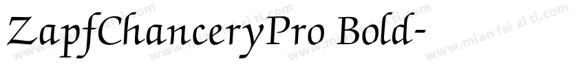 ZapfChanceryPro Bold字体转换
